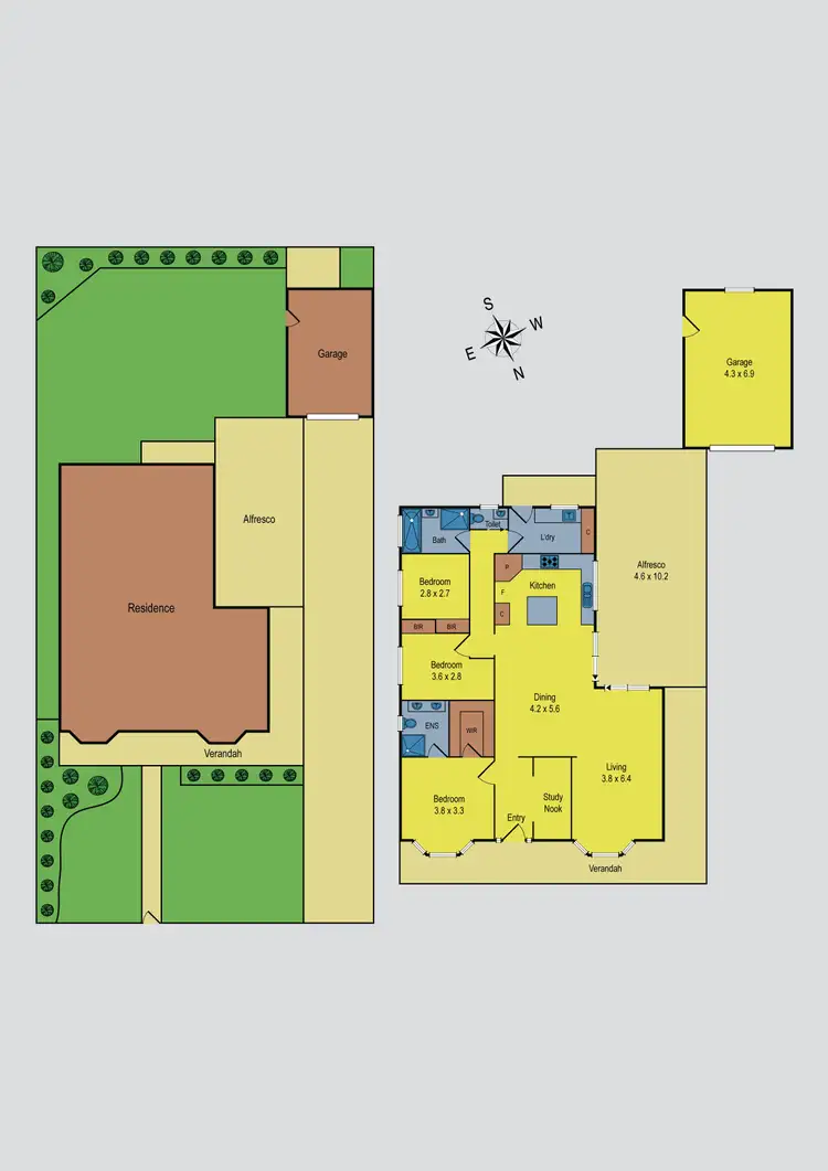 Floorplan of Homely house listing, 55 McEwen Drive, Sunbury VIC 3429