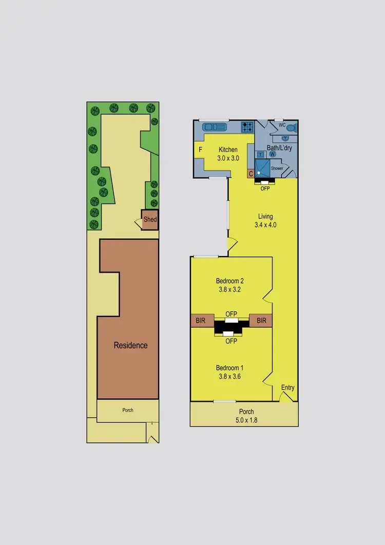 Floorplan of Homely house listing, 25 Robertson Street, Kensington VIC 3031