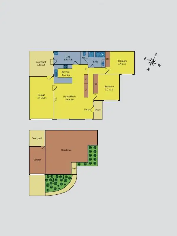 Floorplan of Homely unit listing, 1/47 Lytton Street, Glenroy VIC 3046