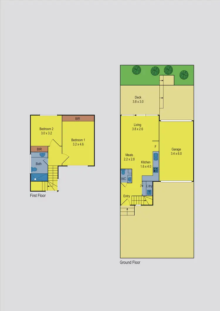 Floorplan of Homely townhouse listing, 3/154 Waterloo Road, Oak Park VIC 3046