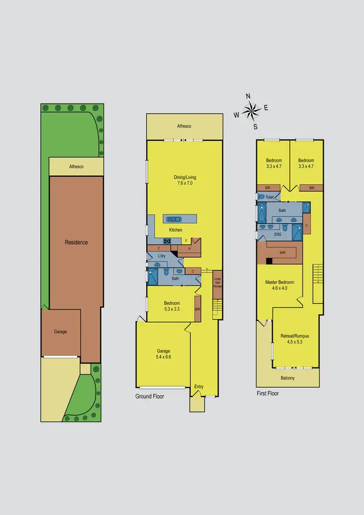 Floorplan of Homely house listing, 18A Emerald Street, Essendon West VIC 3040