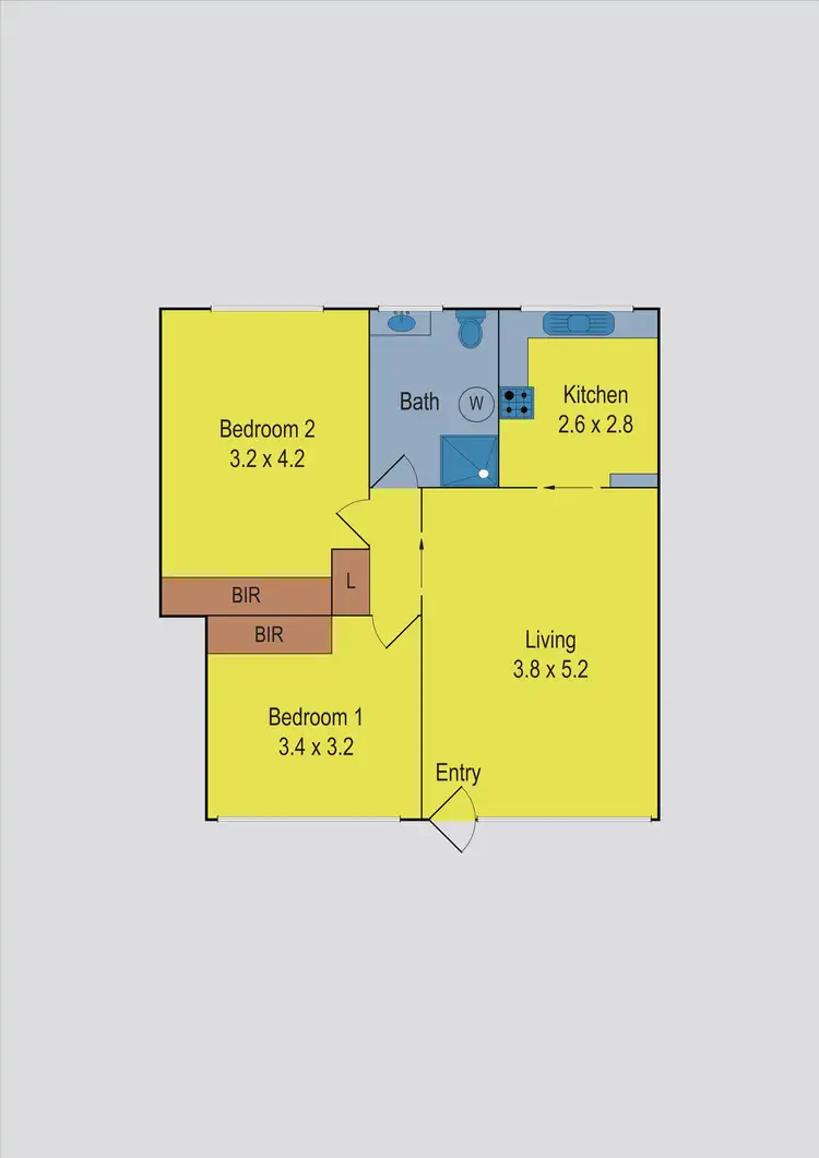 Floorplan of Homely unit listing, 5/7 Violet Street, Essendon VIC 3040
