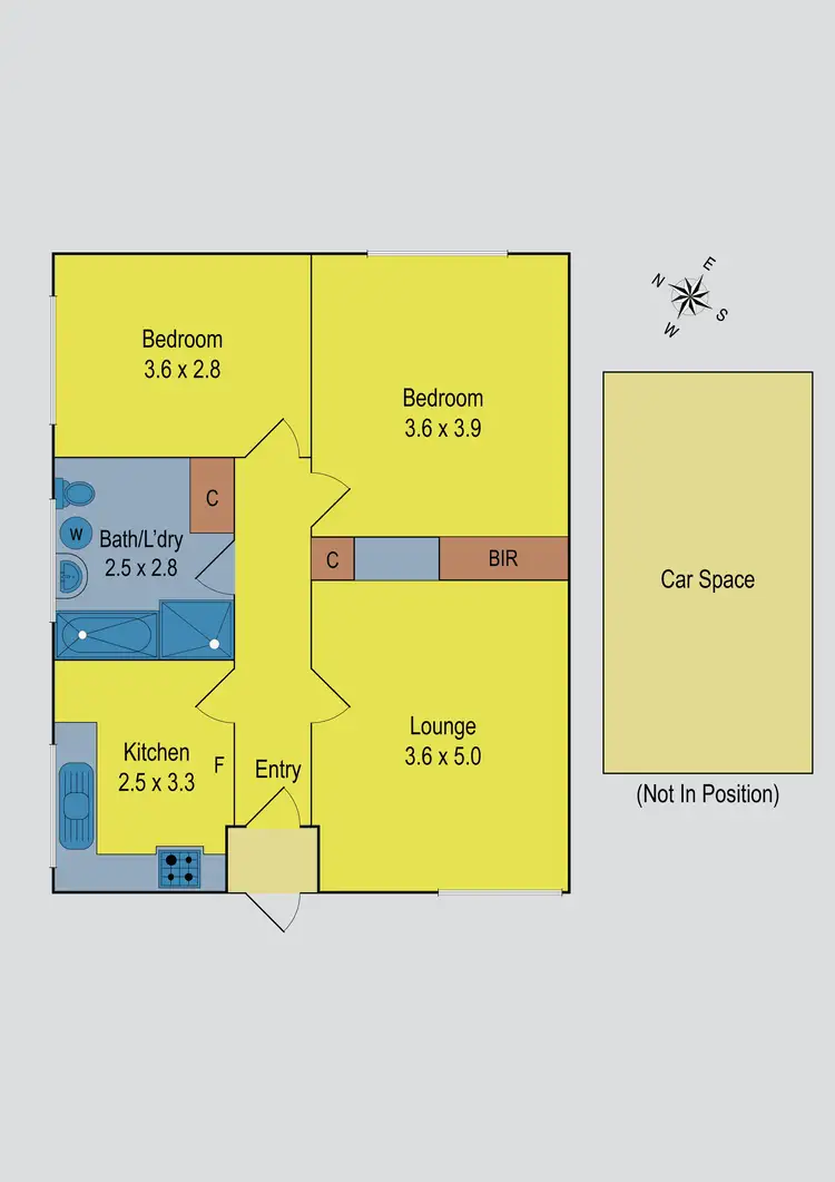 Floorplan of Homely apartment listing, 3/78 Richardson Street, Essendon VIC 3040