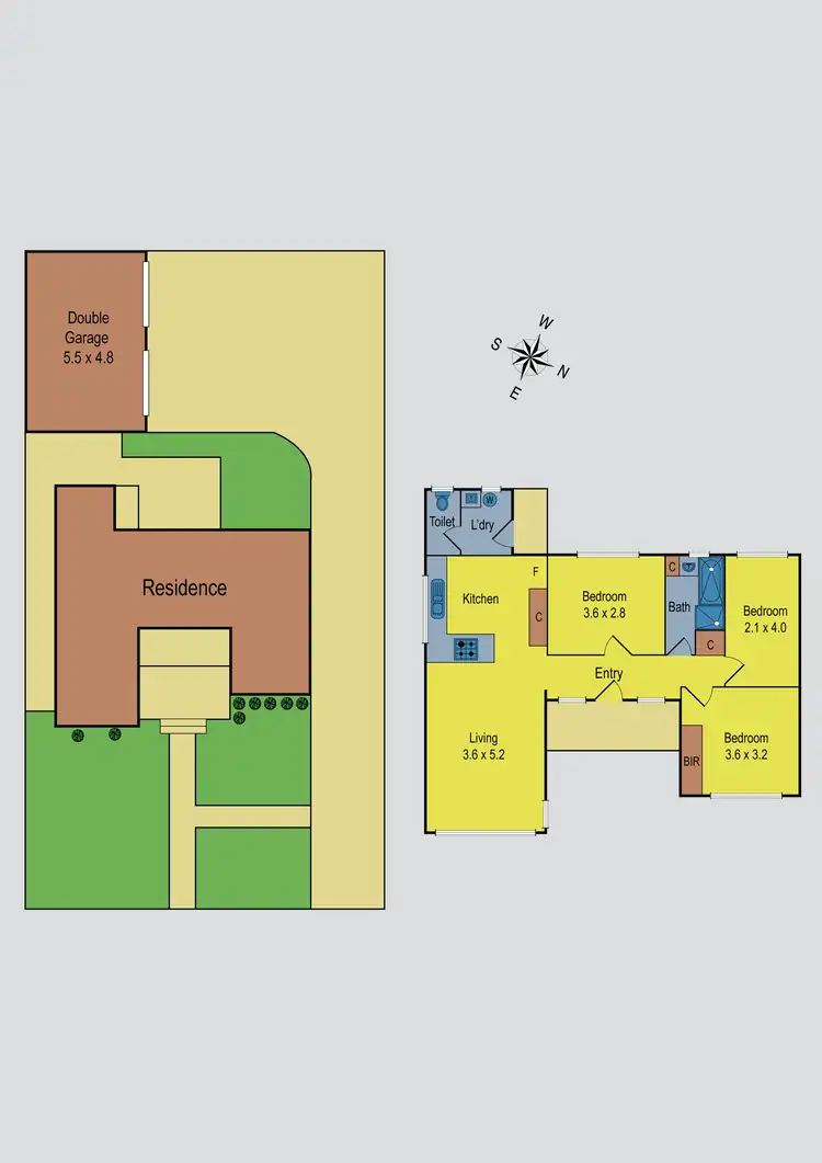 Floorplan of Homely unit listing, 47 Maude Avenue, Glenroy VIC 3046