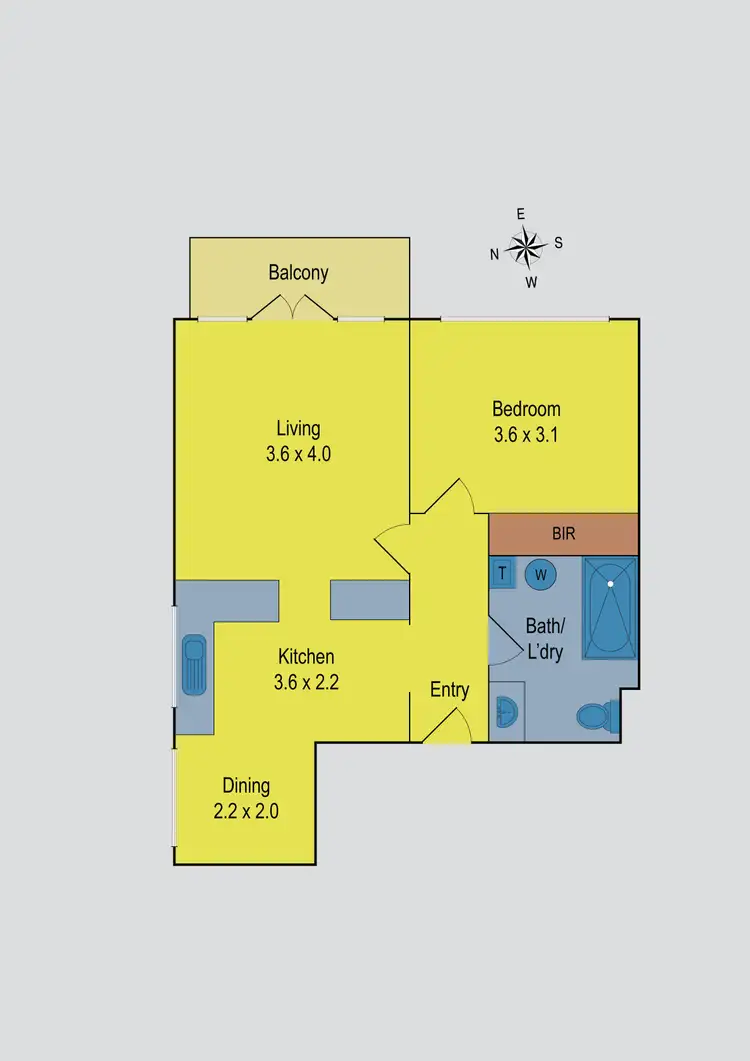 Floorplan of Homely unit listing, 8/7 York Street, Moonee Ponds VIC 3039