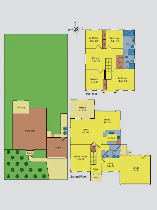 Floorplan of Homely house listing, 12 Grand Ridge Way, Sunbury VIC 3429