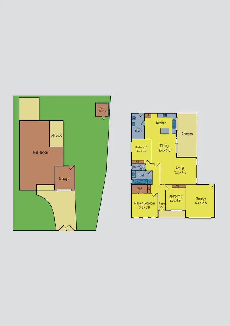 Floorplan of Homely house listing, 1 Macmeikan Street, Whittlesea VIC 3757