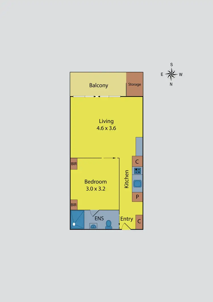 Floorplan of Homely apartment listing, 503/19 Hall Street, Moonee Ponds VIC 3039