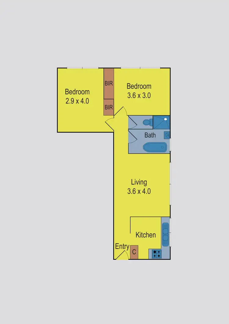Floorplan of Homely apartment listing, 7/90 Dover Street, Flemington VIC 3031