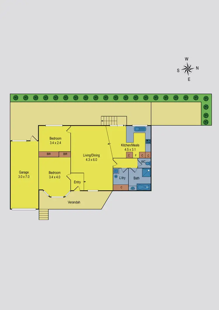 Floorplan of Homely unit listing, 4/47-49 Hoffmans Road, Niddrie VIC 3042