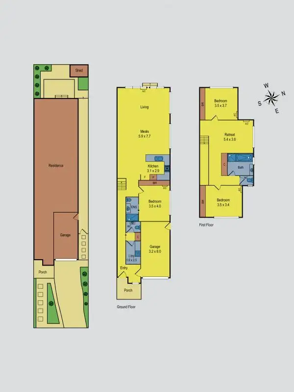 Floorplan of Homely townhouse listing, 13a Langham Street, Avondale Heights VIC 3034