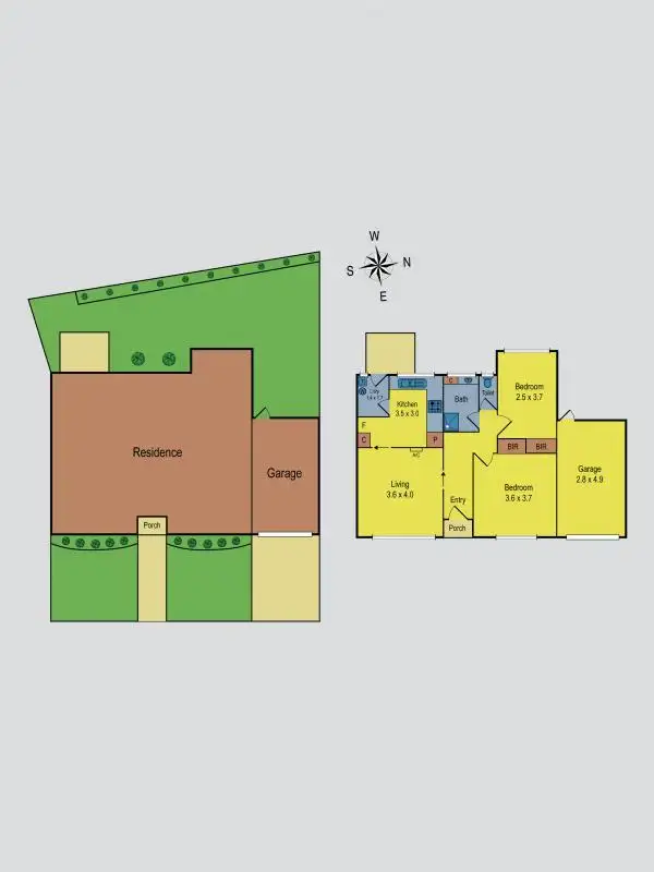 Floorplan of Homely unit listing, 7/93 Hoffmans Road, Niddrie VIC 3042
