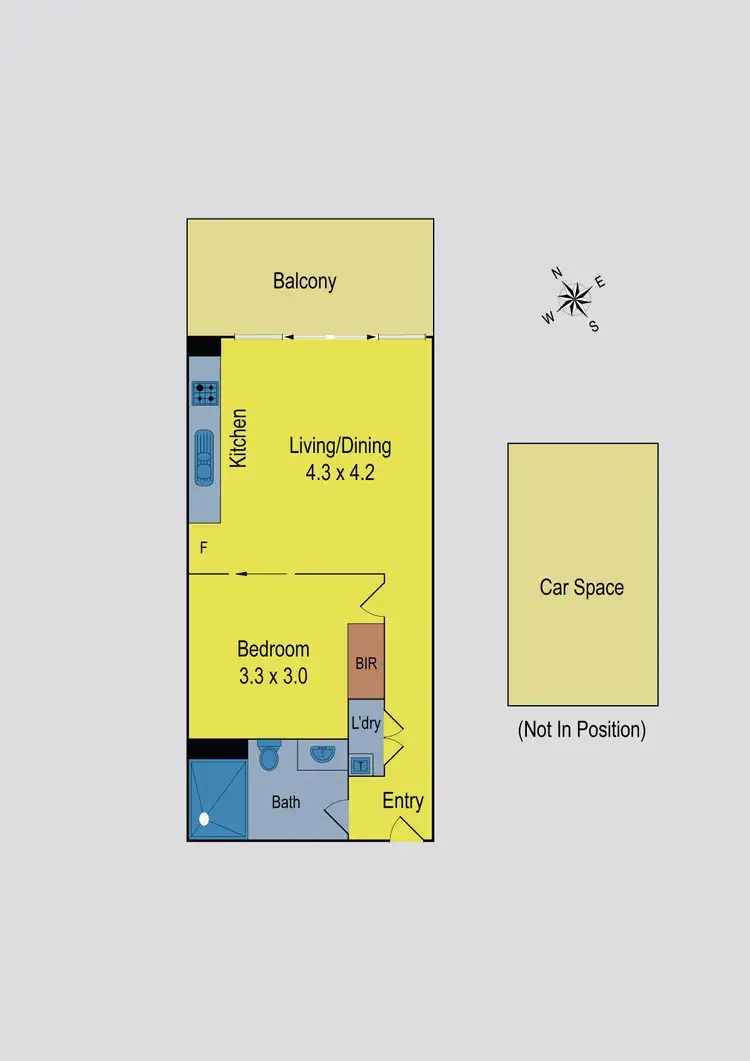 Floorplan of Homely apartment listing, 107/1044 Mt Alexander Road, Essendon VIC 3040