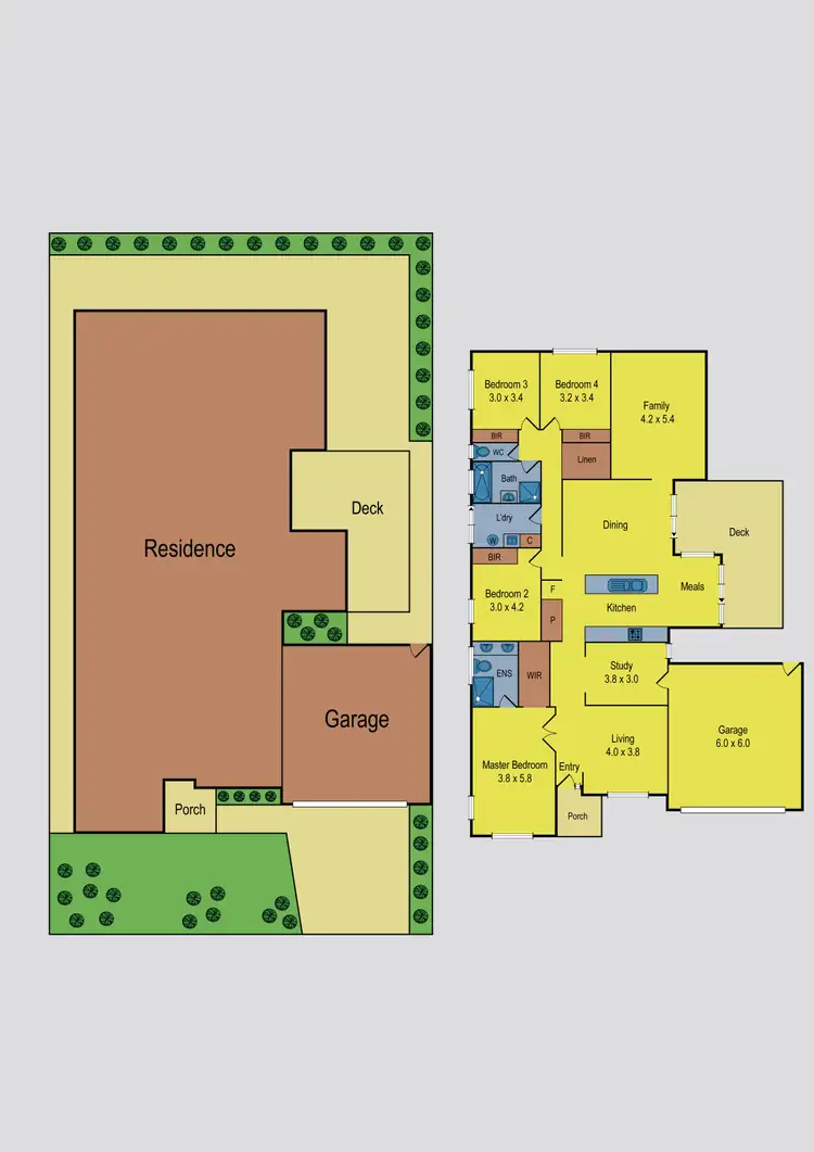 Floorplan of Homely house listing, 4 Peartree Grove, Burnside Heights VIC 3023