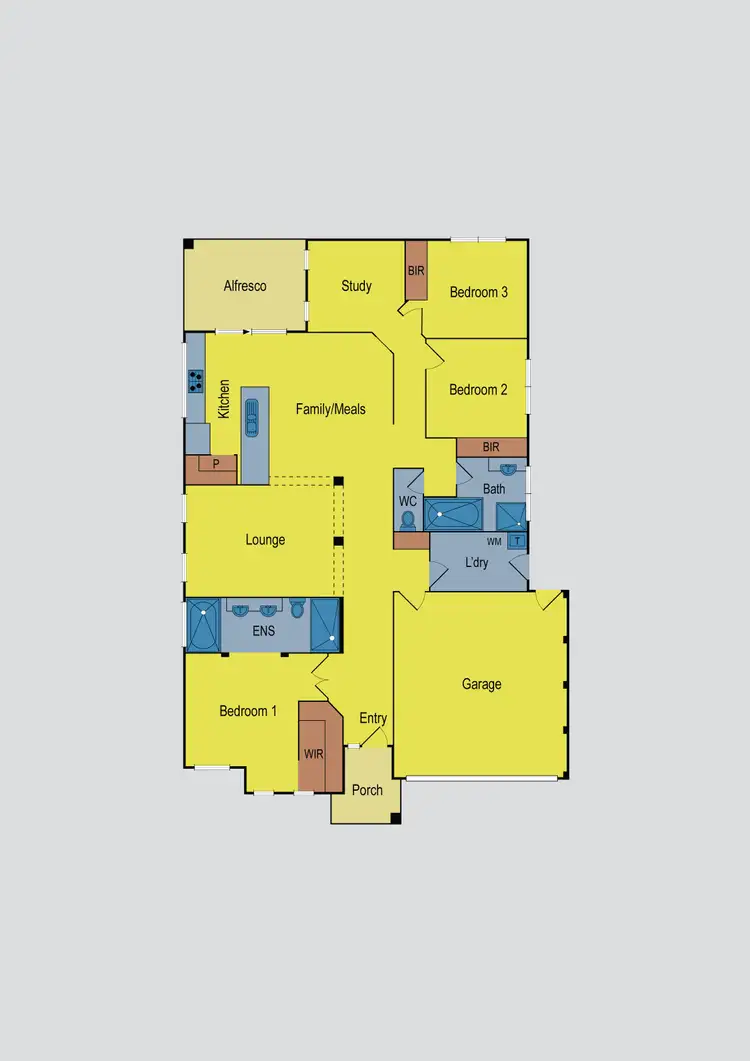 Floorplan of Homely house listing, 8 Briar Valley Rise, Caroline Springs VIC 3023