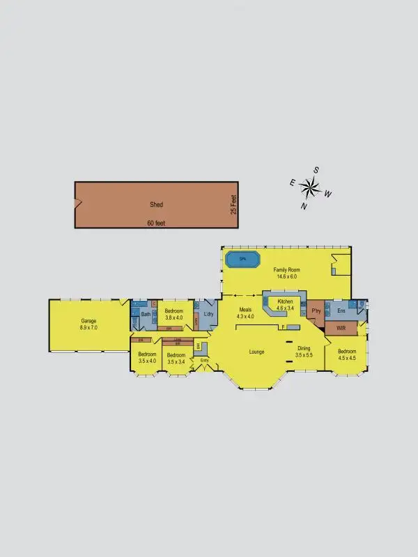 Floorplan of Homely house listing, 7 Namnan Way, Gisborne South VIC 3437