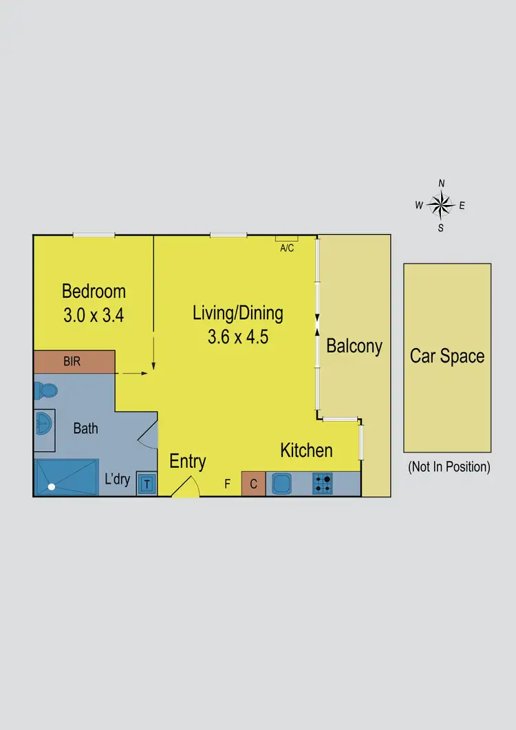 Floorplan of Homely apartment listing, 305/1005 Mt Alexander Road, Essendon VIC 3040