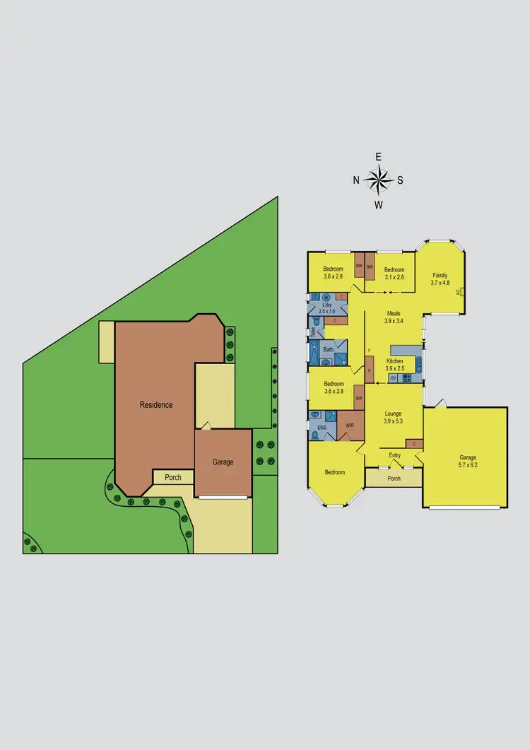 Floorplan of Homely house listing, 44 Burge Drive, Sunbury VIC 3429