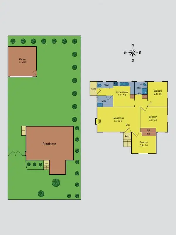 Floorplan of Homely house listing, 16 Graham Street, Broadmeadows VIC 3047