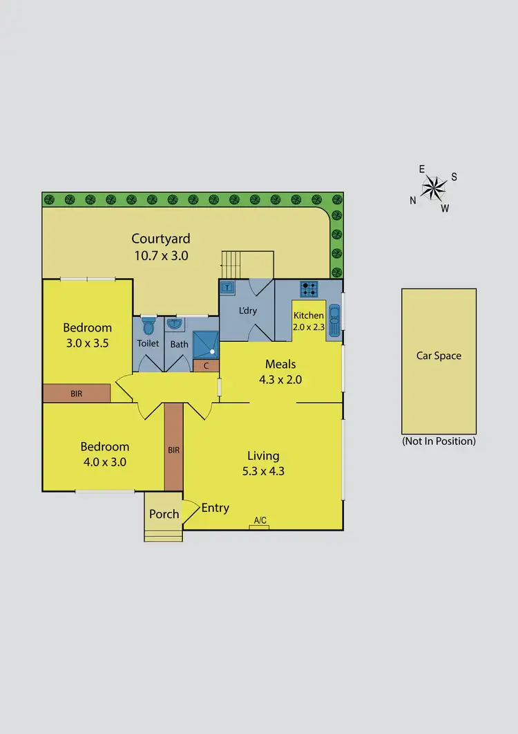 Floorplan of Homely unit listing, 1/75 Canning Street, Avondale Heights VIC 3034