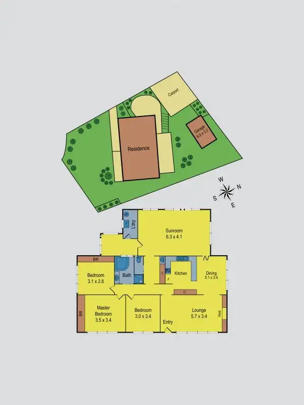 Floorplan of Homely house listing, 71 Quinn Grove, Keilor East VIC 3033
