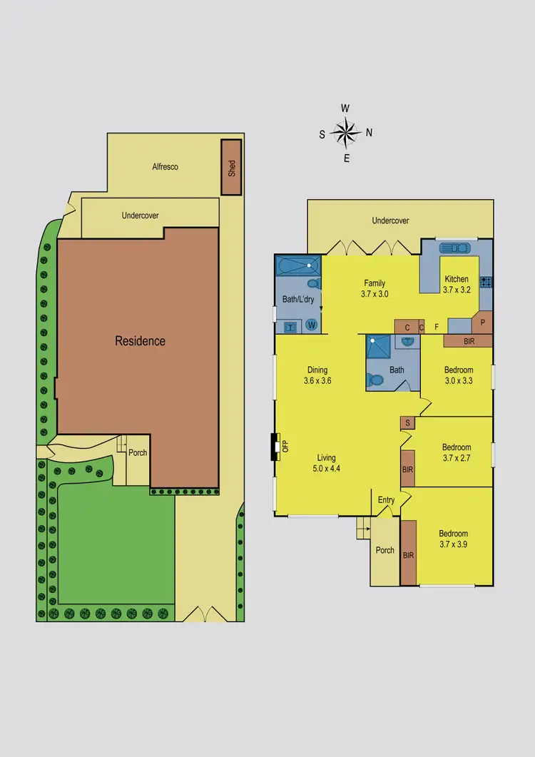 Floorplan of Homely house listing, 35 Diamond Street, Niddrie VIC 3042