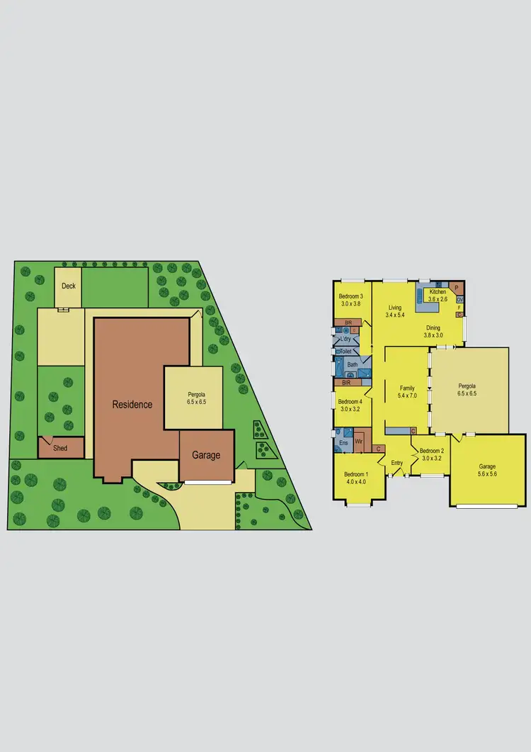 Floorplan of Homely house listing, 18 Alpine Gardens, Caroline Springs VIC 3023