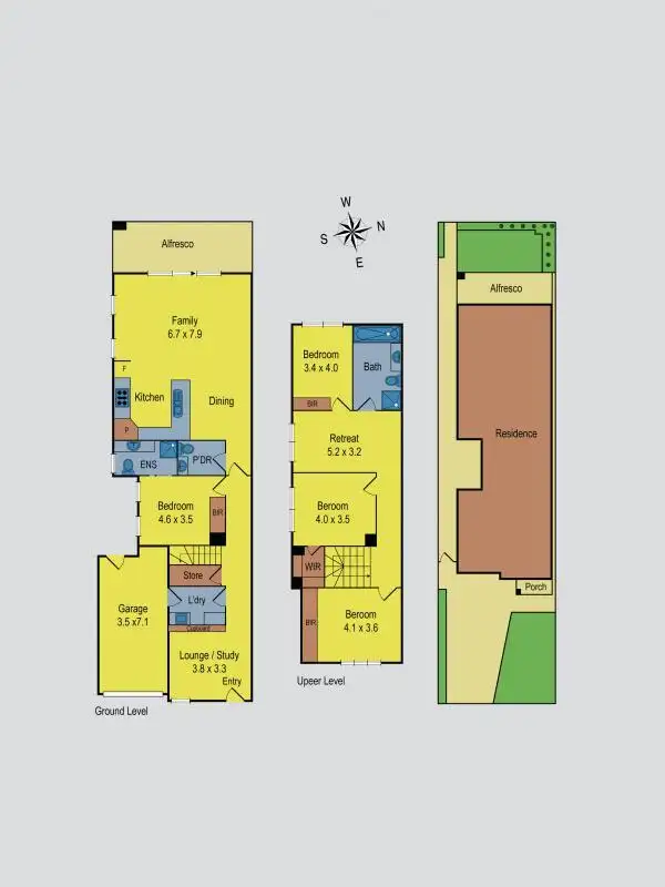 Floorplan of Homely townhouse listing, 21 Henry Street, Keilor East VIC 3033