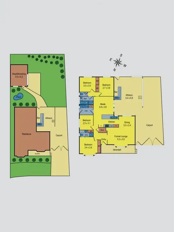 Floorplan of Homely house listing, 63 Davenport Drive, Sunbury VIC 3429