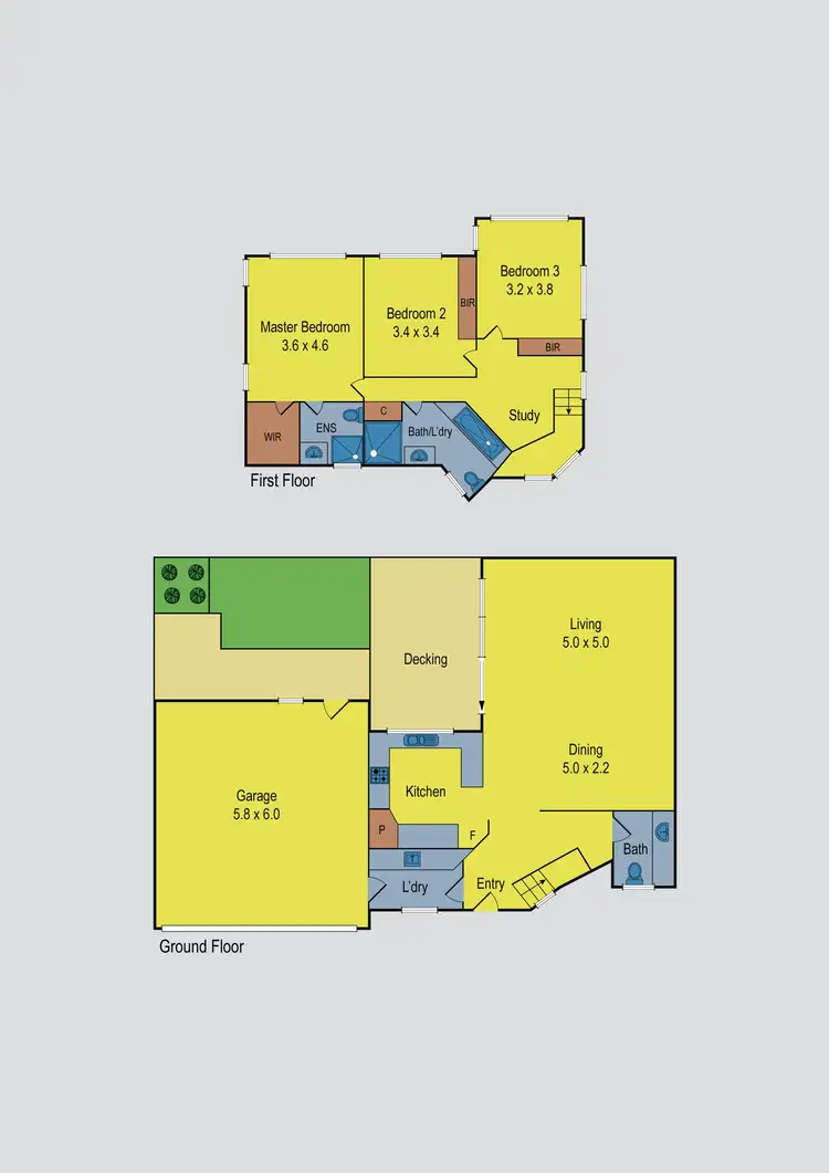 Floorplan of Homely townhouse listing, 3/29 Westgate Street, Pascoe Vale South VIC 3044