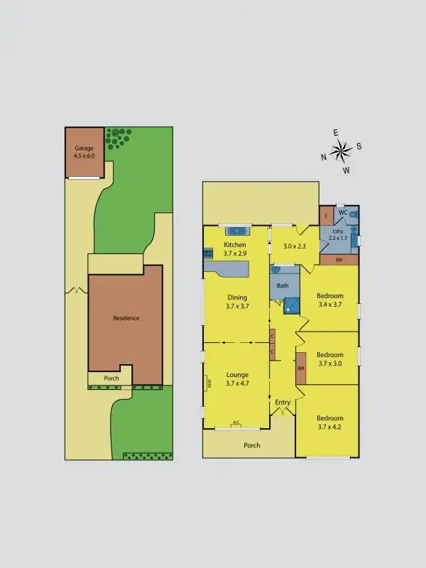 Floorplan of Homely house listing, 34 Springhall Parade, Pascoe Vale South VIC 3044