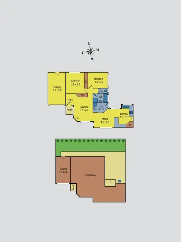 Floorplan of Homely unit listing, 13A Anselm Grove, Glenroy VIC 3046