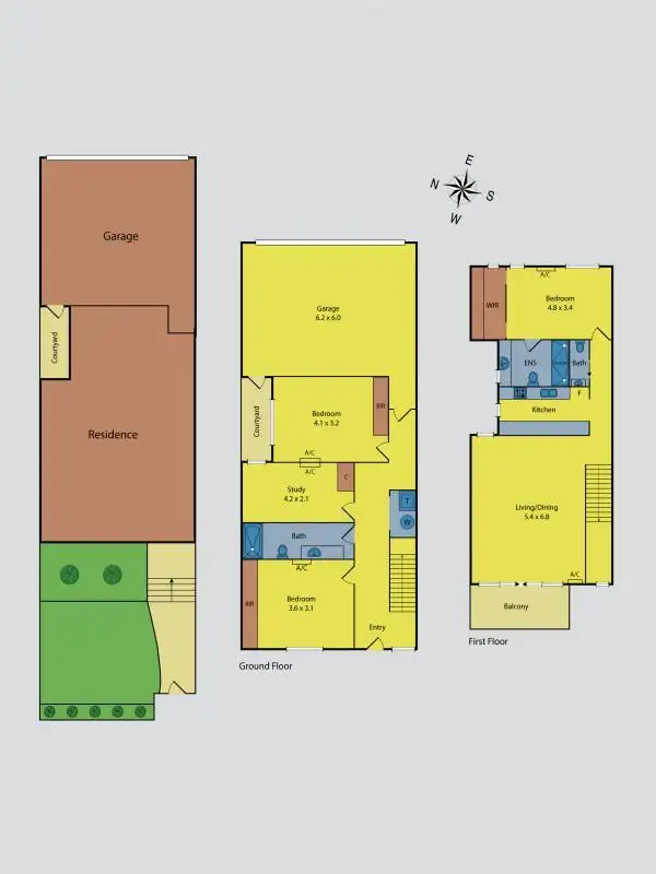 Floorplan of Homely townhouse listing, 5/4-12 Fisher Parade, Ascot Vale VIC 3032