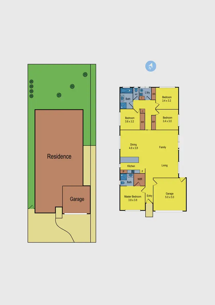 Floorplan of Homely house listing, 21 Dahlia Drive, Caroline Springs VIC 3023
