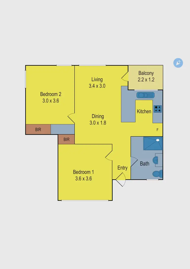 Floorplan of Homely unit listing, 9/332 Pascoe Vale Road, Essendon VIC 3040