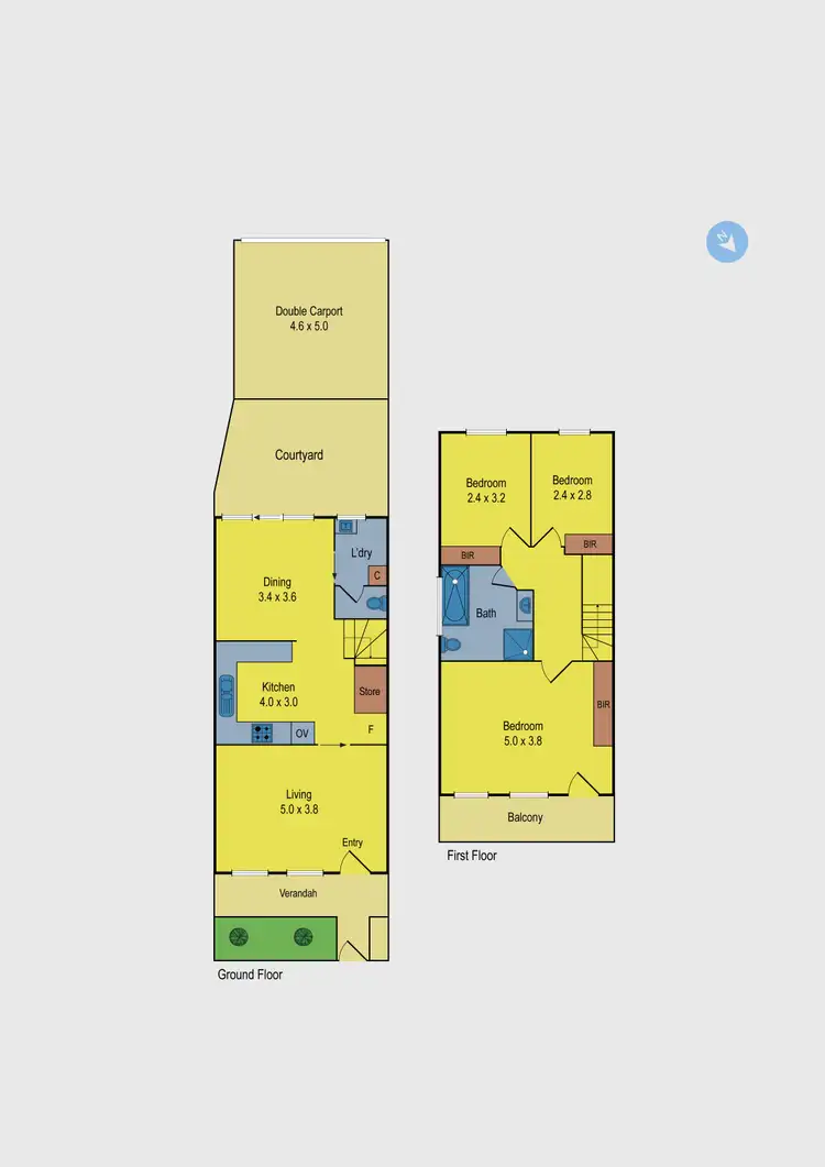 Floorplan of Homely townhouse listing, 7/7-13 Kent Street, Ascot Vale VIC 3032