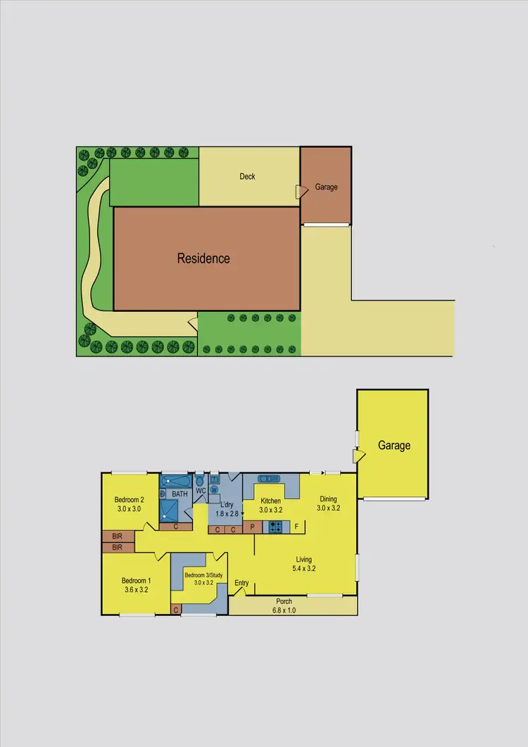 Floorplan of Homely unit listing, 2/399 Buckley Street, Aberfeldie VIC 3040
