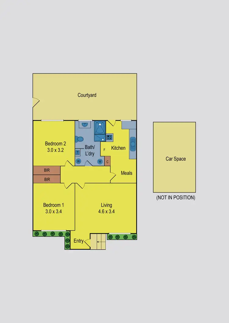 Floorplan of Homely unit listing, 3/78 The Grove, Coburg VIC 3058