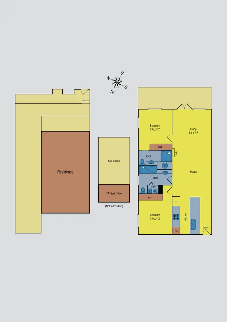 Floorplan of Homely apartment listing, 2/947 Mt Alexander Road, Essendon VIC 3040