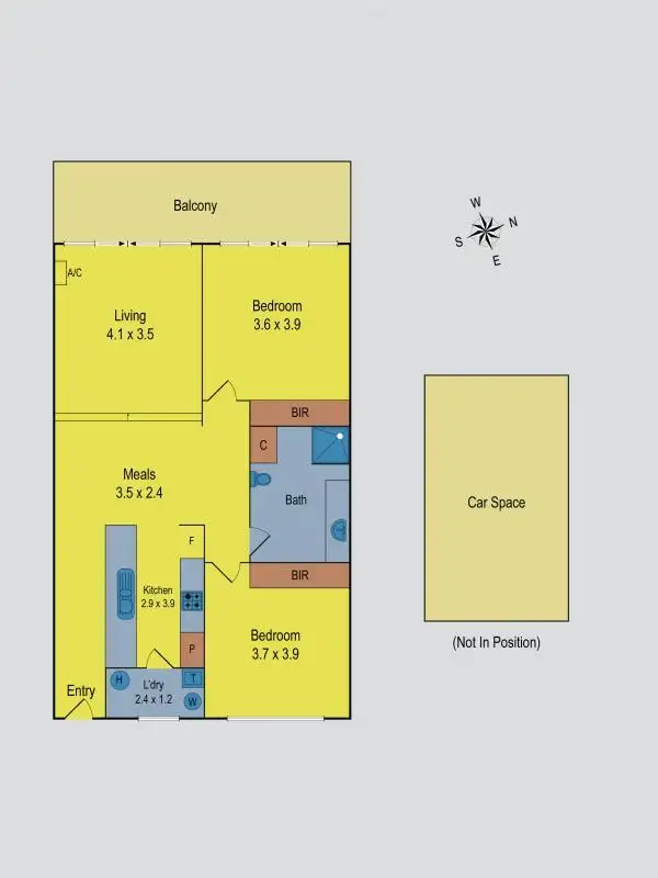Floorplan of Homely apartment listing, 15/100 Union Road, Ascot Vale VIC 3032