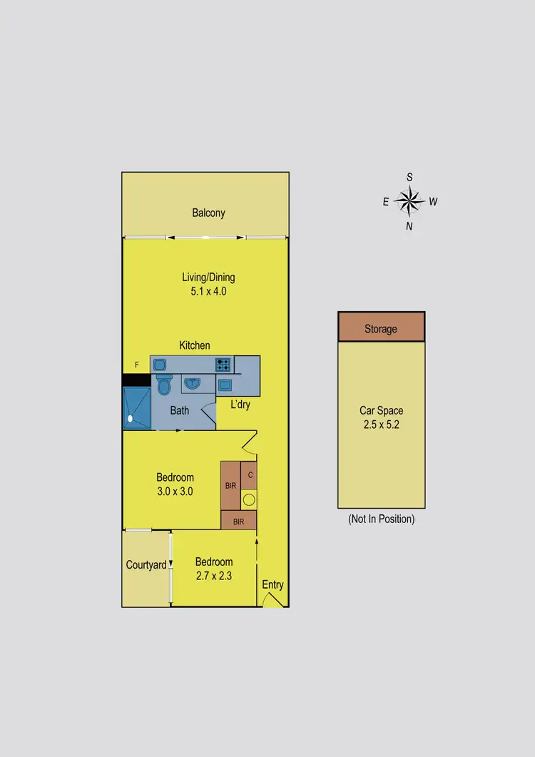 Floorplan of Homely apartment listing, 104A/19 South Street, Hadfield VIC 3046