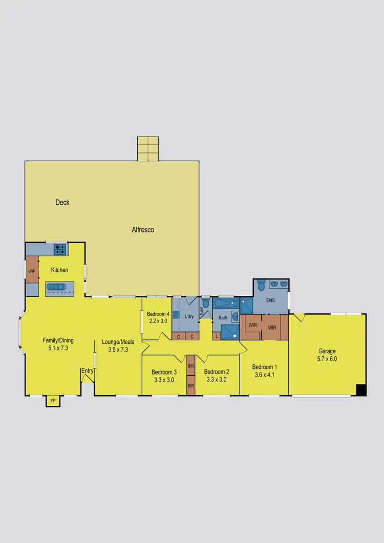 Floorplan of Homely house listing, 480 Racecourse Road, Sunbury VIC 3429