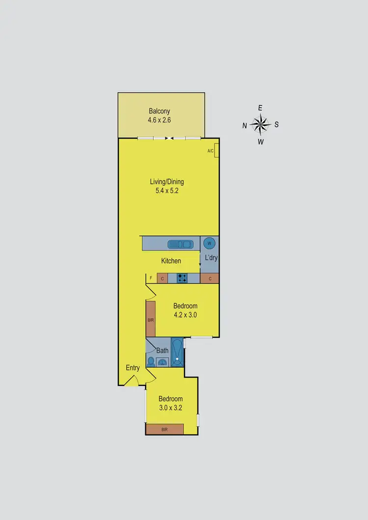 Floorplan of Homely apartment listing, 24/44 Everard Street, Footscray VIC 3011
