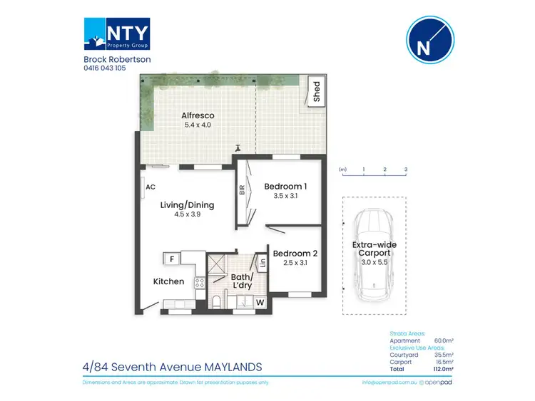Floorplan of Homely apartment listing, 4/84 Seventh Avenue, Maylands WA 6051
