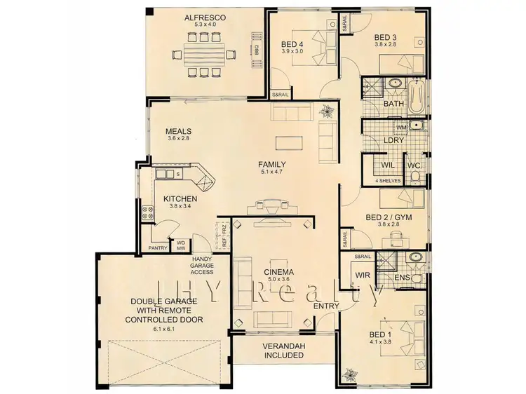 Floorplan of Homely house listing, 21 Kooljak Road, Broadwater WA 6280