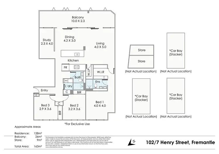 Floorplan of Homely apartment listing, 4/7 Henry  Street, Fremantle WA 6160