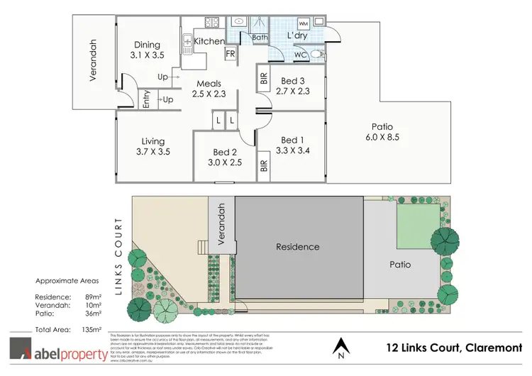 Floorplan of Homely house listing, 12 Links Court, Claremont WA 6010