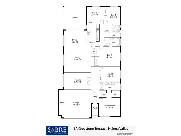 Floorplan of Homely house listing, 1A Greystone Terrace, Helena Valley WA 6056