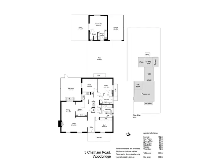 Floorplan of Homely house listing, 3 Chatham Road, Woodbridge WA 6056
