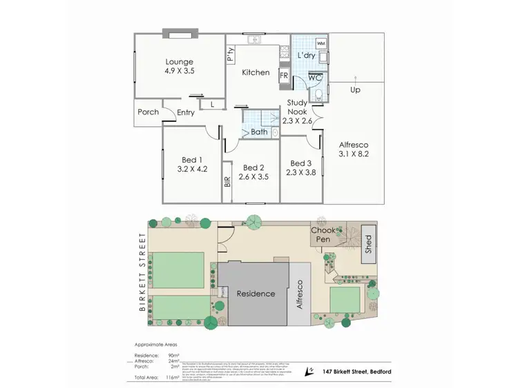 Floorplan of Homely house listing, 147 Birkett Street, Bedford WA 6052